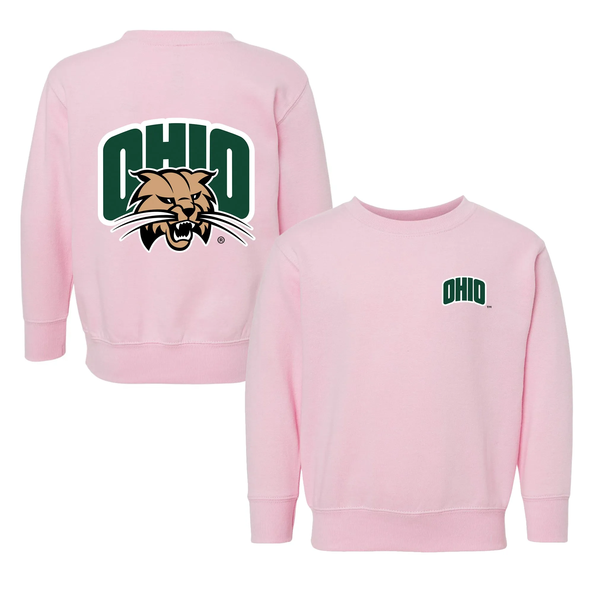 Ohio Bobcats Logo Toddler Crewneck Sweatshirt