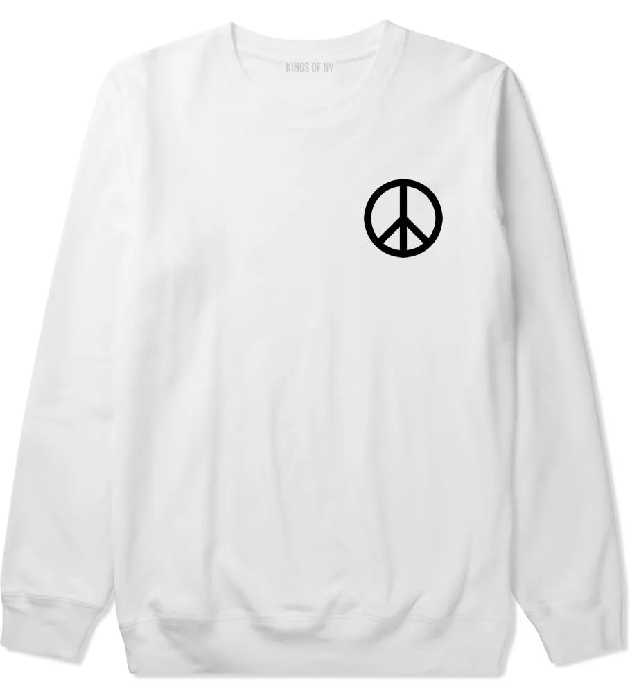 Peace Sign Symbol Meme Crewneck Sweatshirt