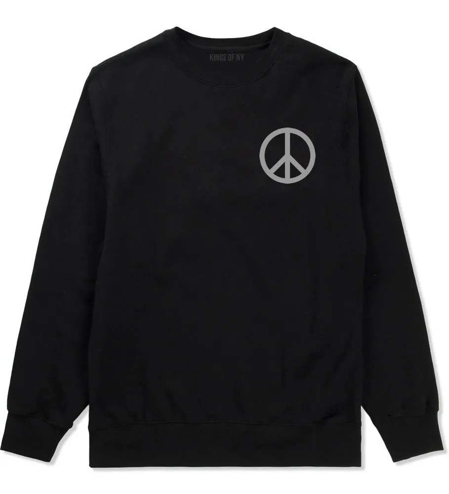 Peace Sign Symbol Meme Crewneck Sweatshirt