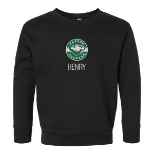 Personalized Babson Beavers Toddler Crewneck Sweatshirt