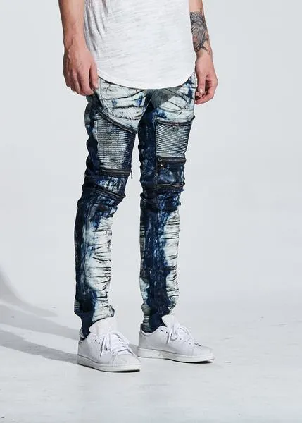 Pete Biker Denim (Indigo Paint)