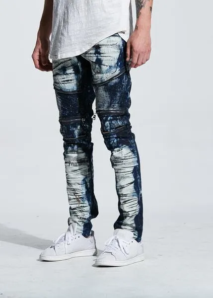 Pete Biker Denim (Indigo Paint)