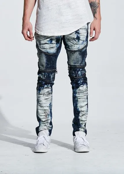 Pete Biker Denim (Indigo Paint)