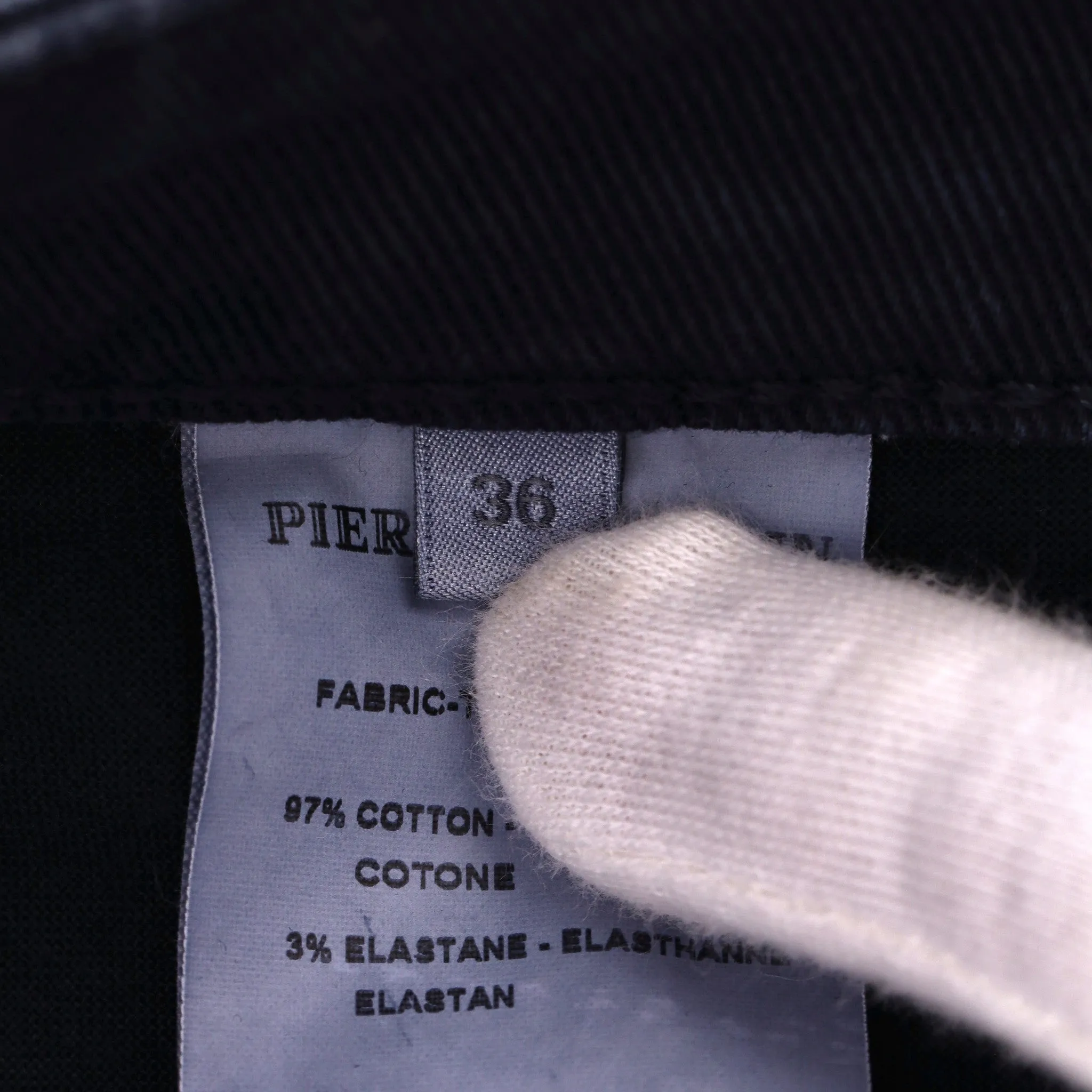 Pierre Balmain Cotton Biker Jeans. Size 36