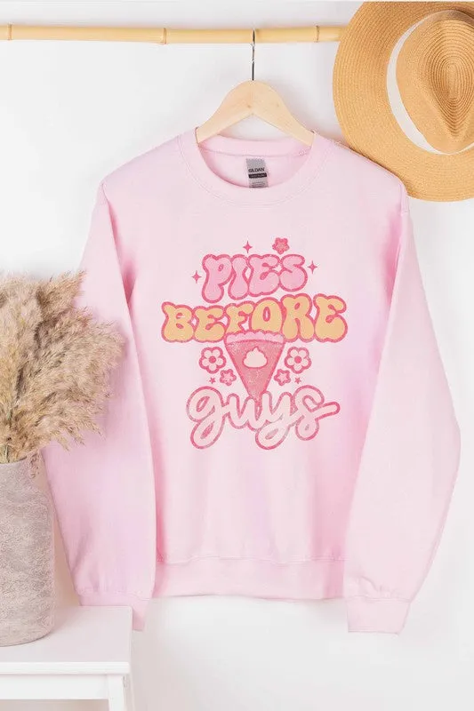 PIES BEFORE GUYS SWEATSHIRT PLUS SIZE