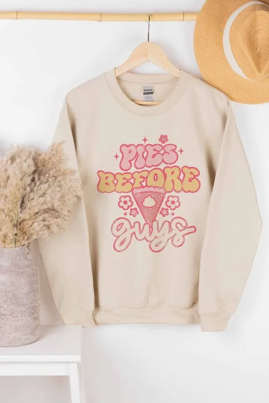 PIES BEFORE GUYS SWEATSHIRT PLUS SIZE