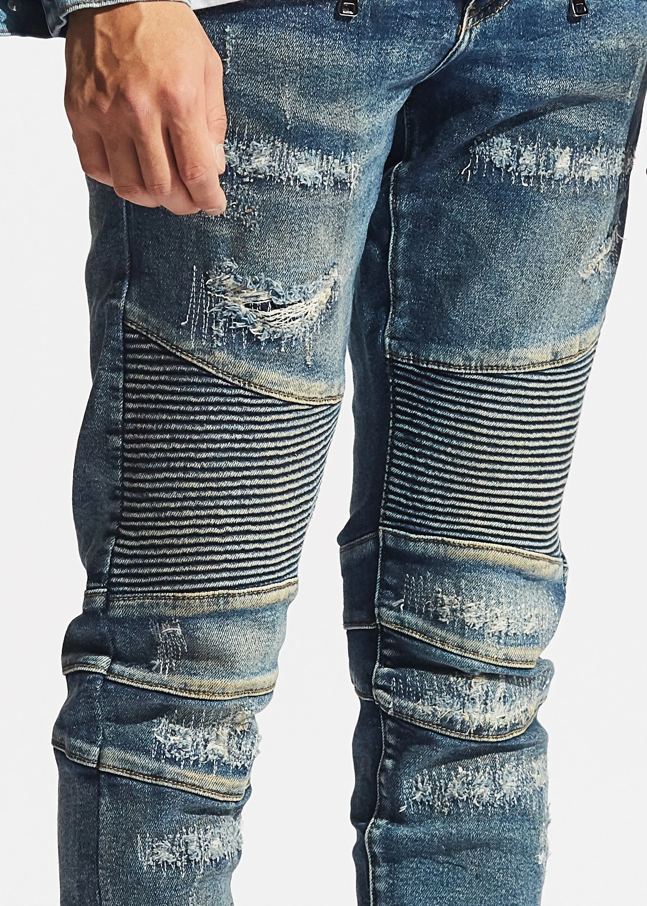 Polaris Biker Denim (Vintage Blue)