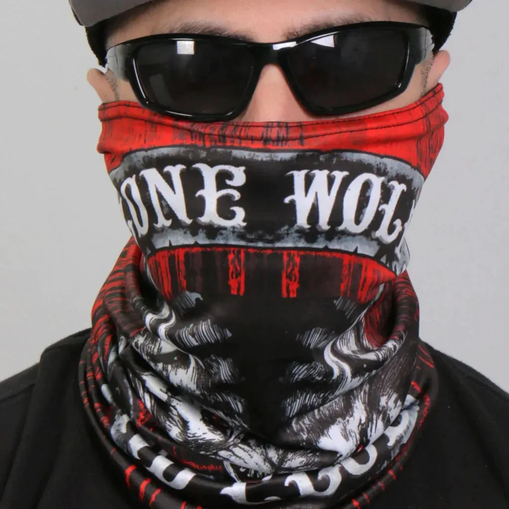 Polyester Neck Gaiter - Lone Wolf HWN2024 | Hot Leathers