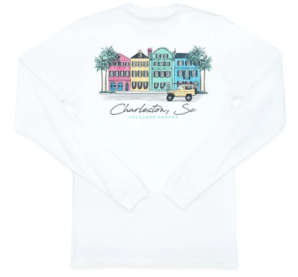 Rainbow Row: Long Sleeve T-Shirt - White