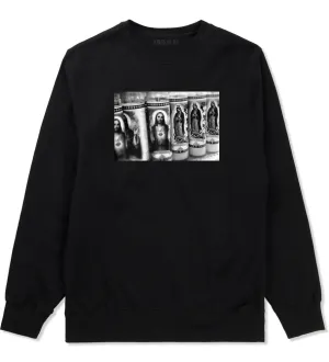 Religious Candles Photography Boys Kids Crewneck Sweatshirt