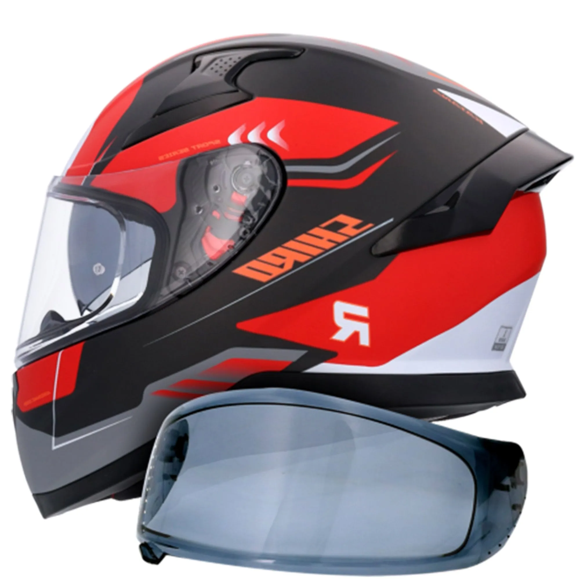 Shiro Katana Orb Helmet Matte Red