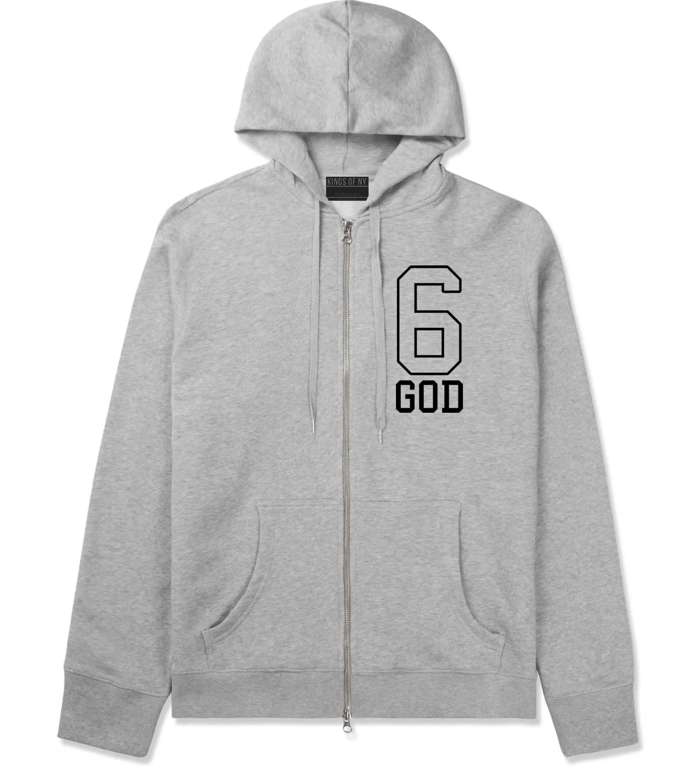 Six 6 God Zip Up Hoodie