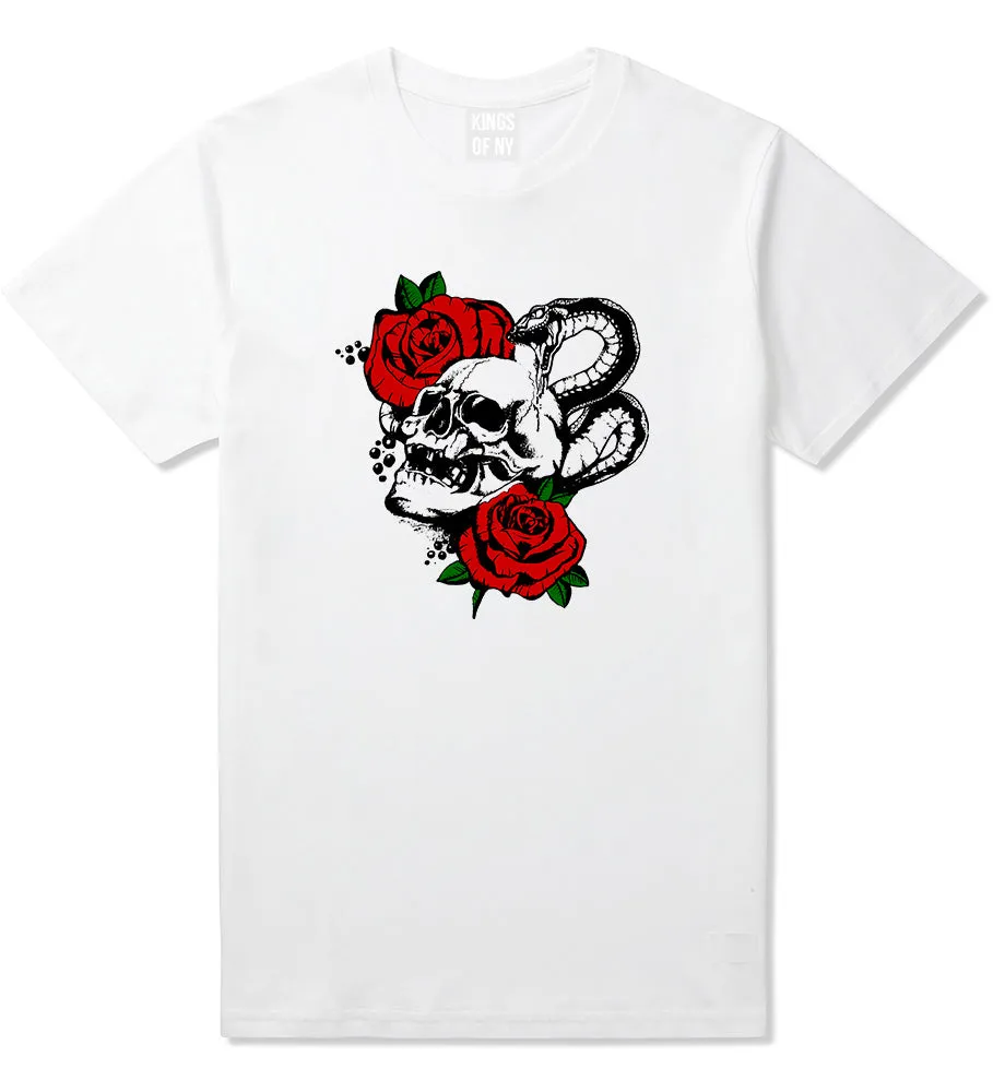 Skull And Roses Mens T-Shirt