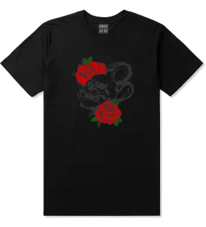 Skull And Roses Mens T-Shirt