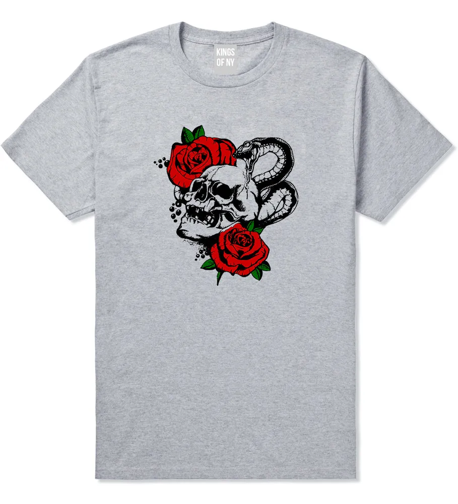 Skull And Roses Mens T-Shirt