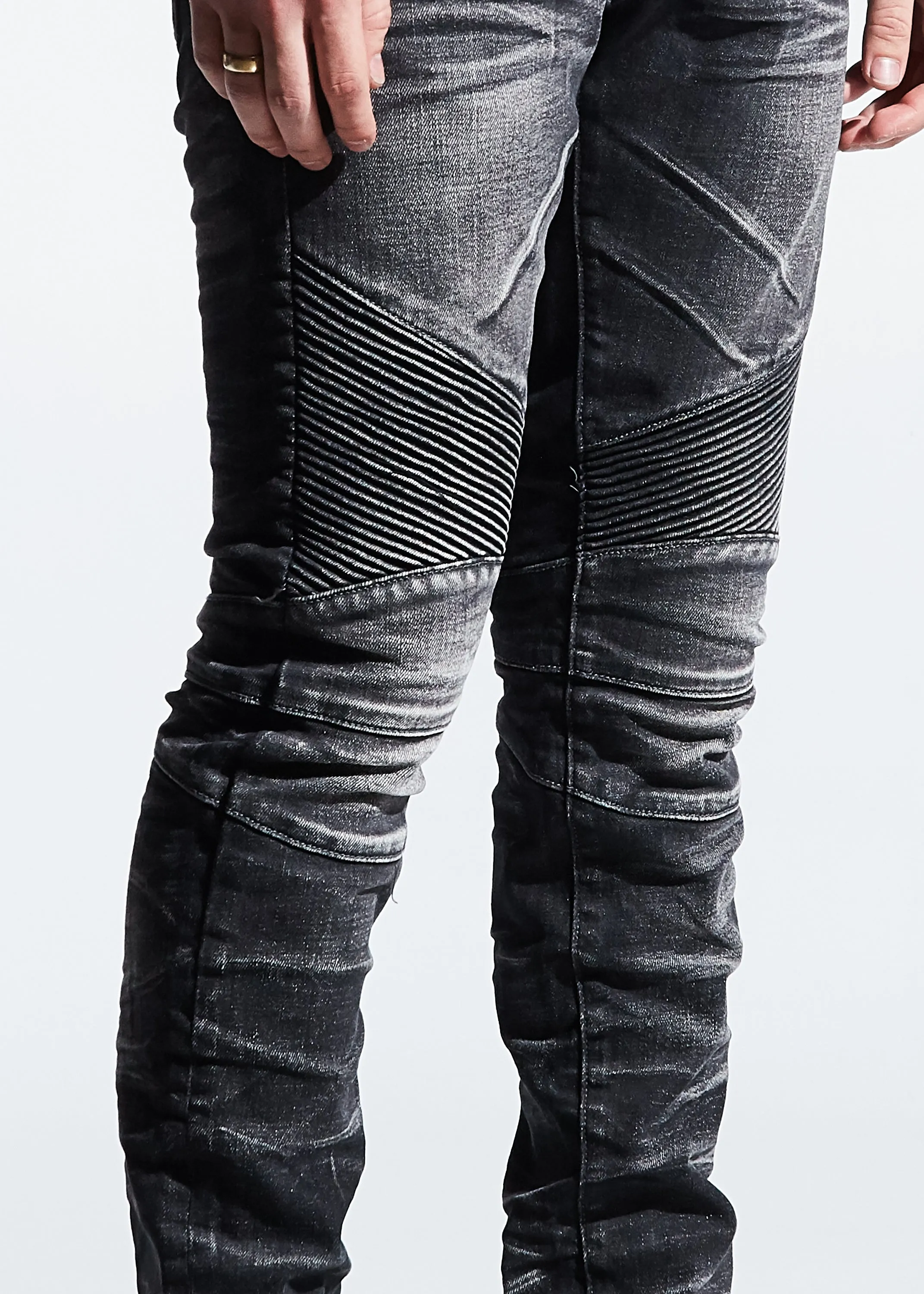 Skywalker Biker Denim (Black Acid)