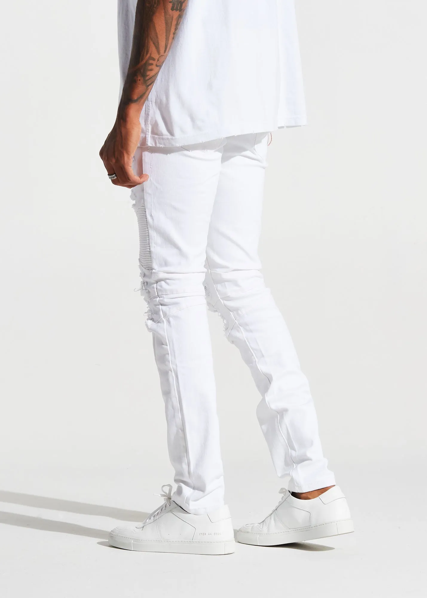 Smithers Biker Denim (White)