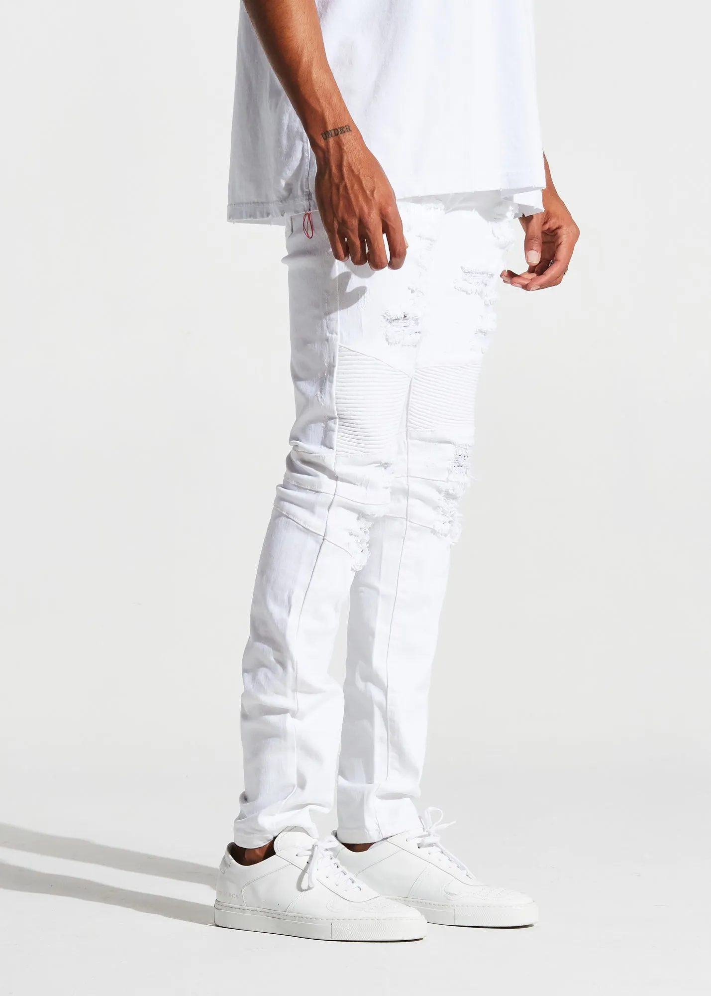 Smithers Biker Denim (White)