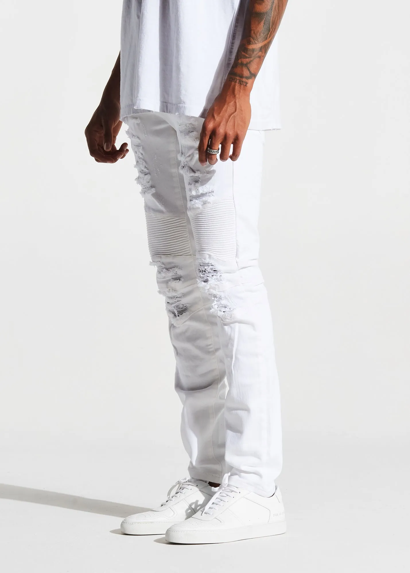 Smithers Biker Denim (White)