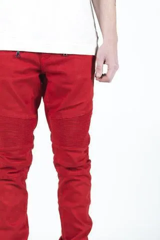 Spencer Biker Denim (Red)