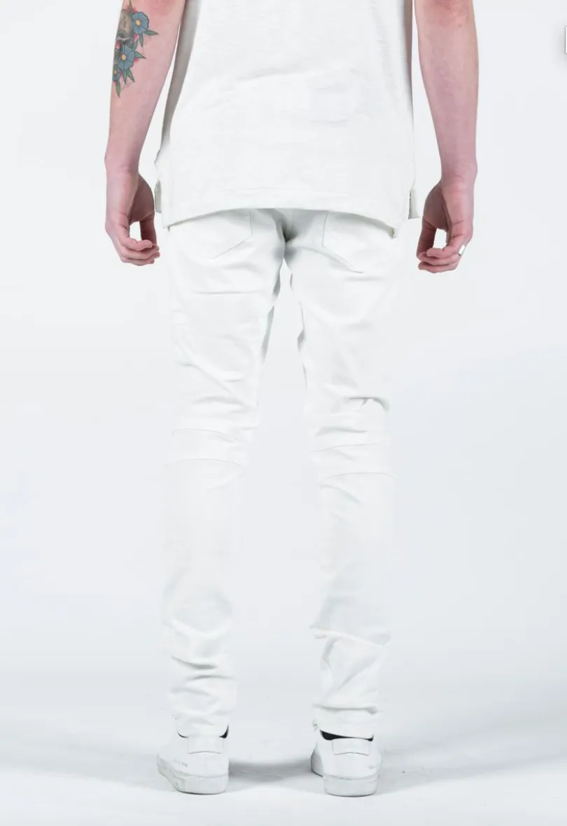 Spencer Biker Denim (White)