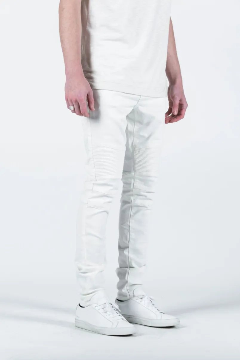 Spencer Biker Denim (White)