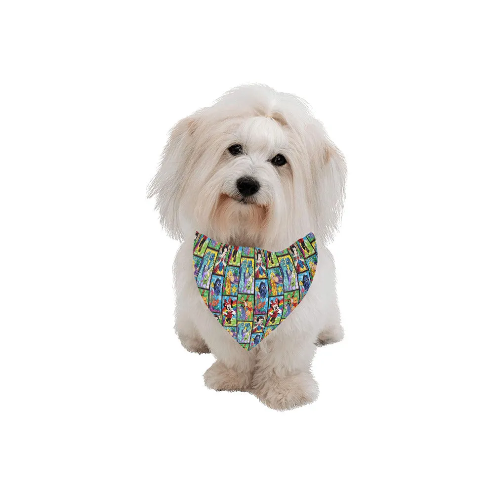 Stained Glass Characters Pet Dog Bandana