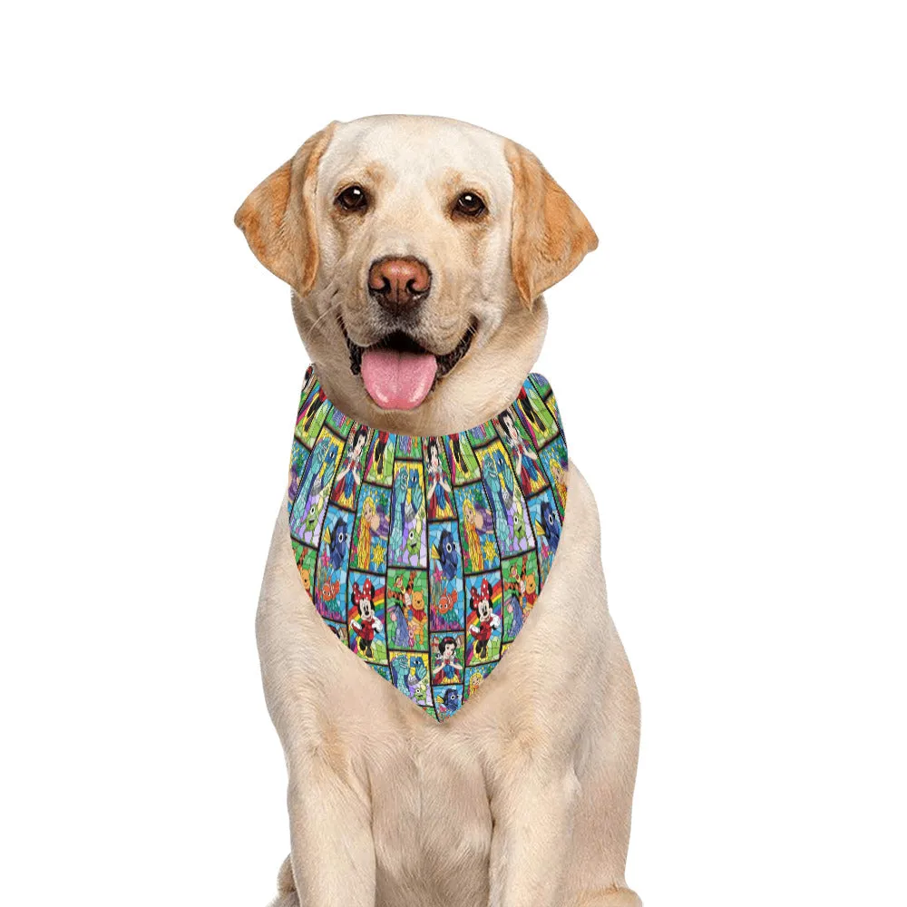 Stained Glass Characters Pet Dog Bandana