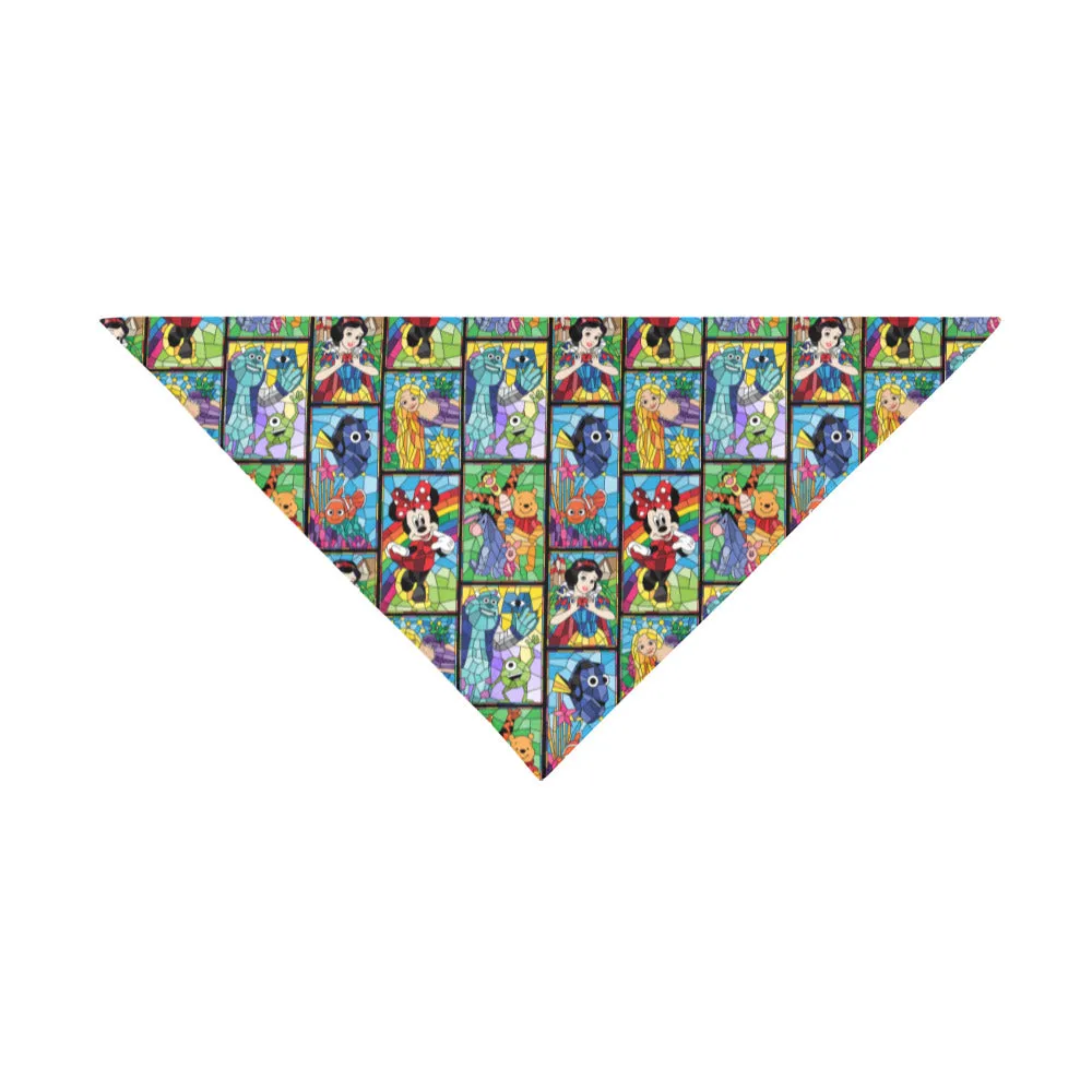 Stained Glass Characters Pet Dog Bandana