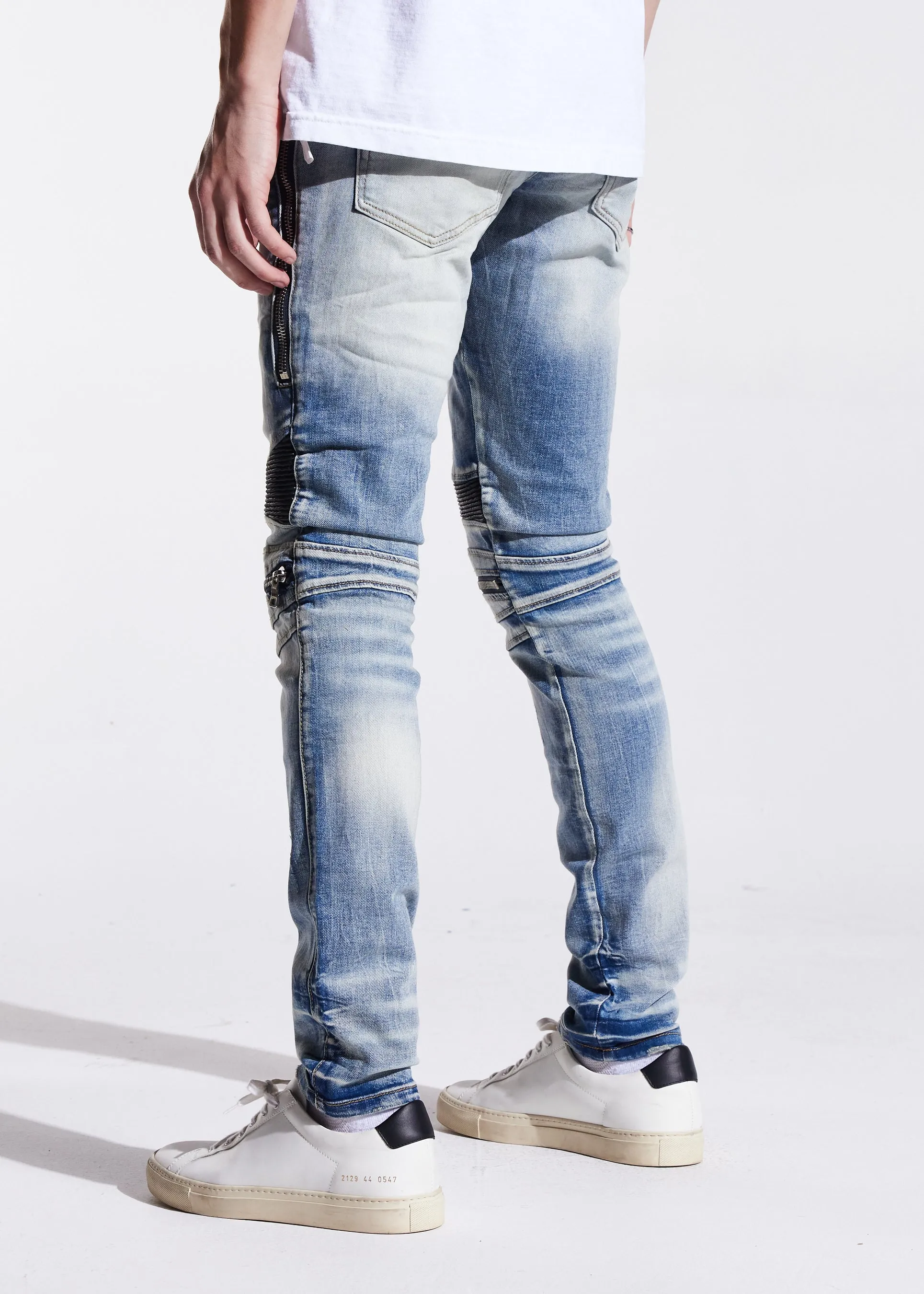 Sunny Biker Denim (Light Indigo)