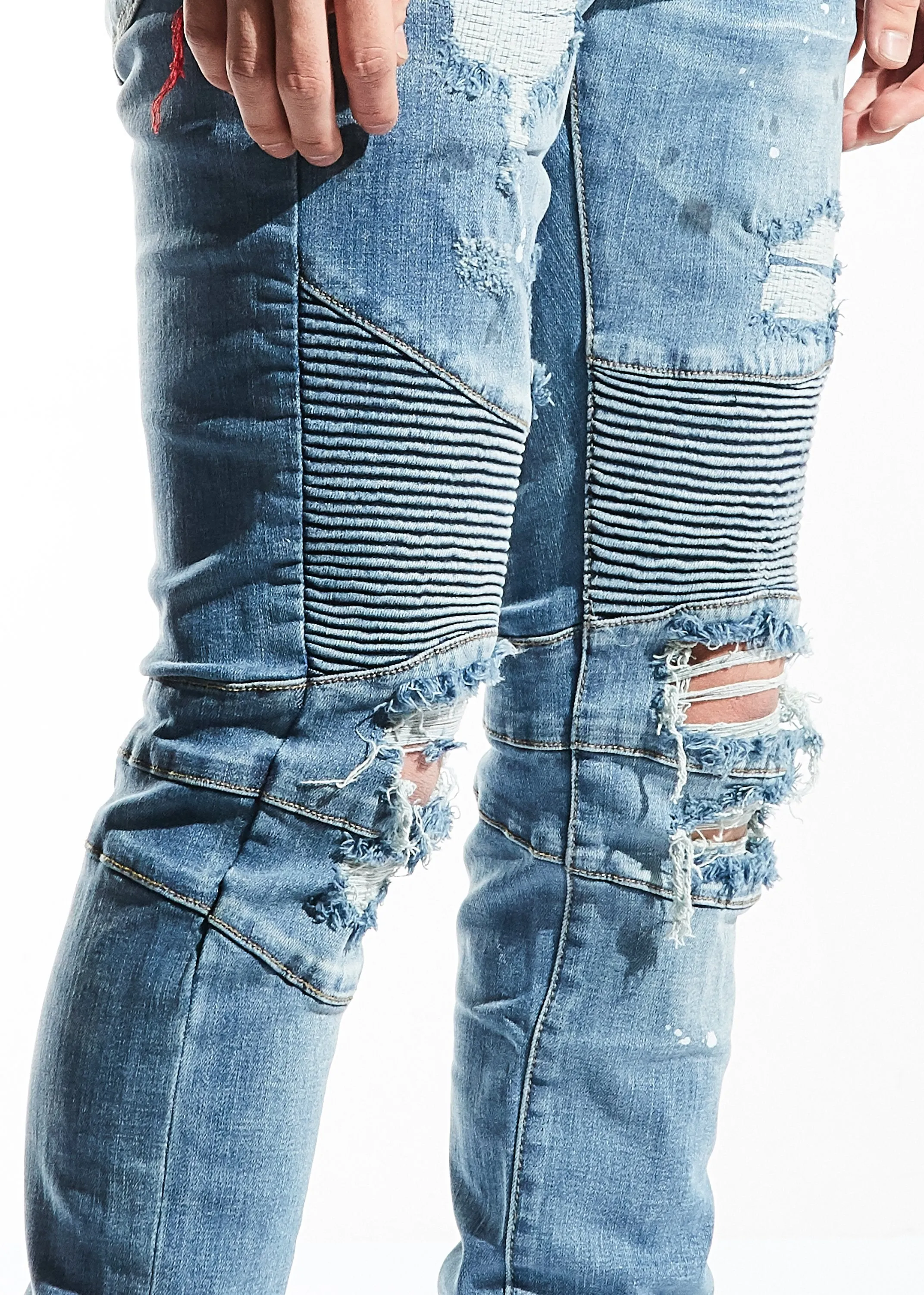 Tamara Biker Denim (Blue)