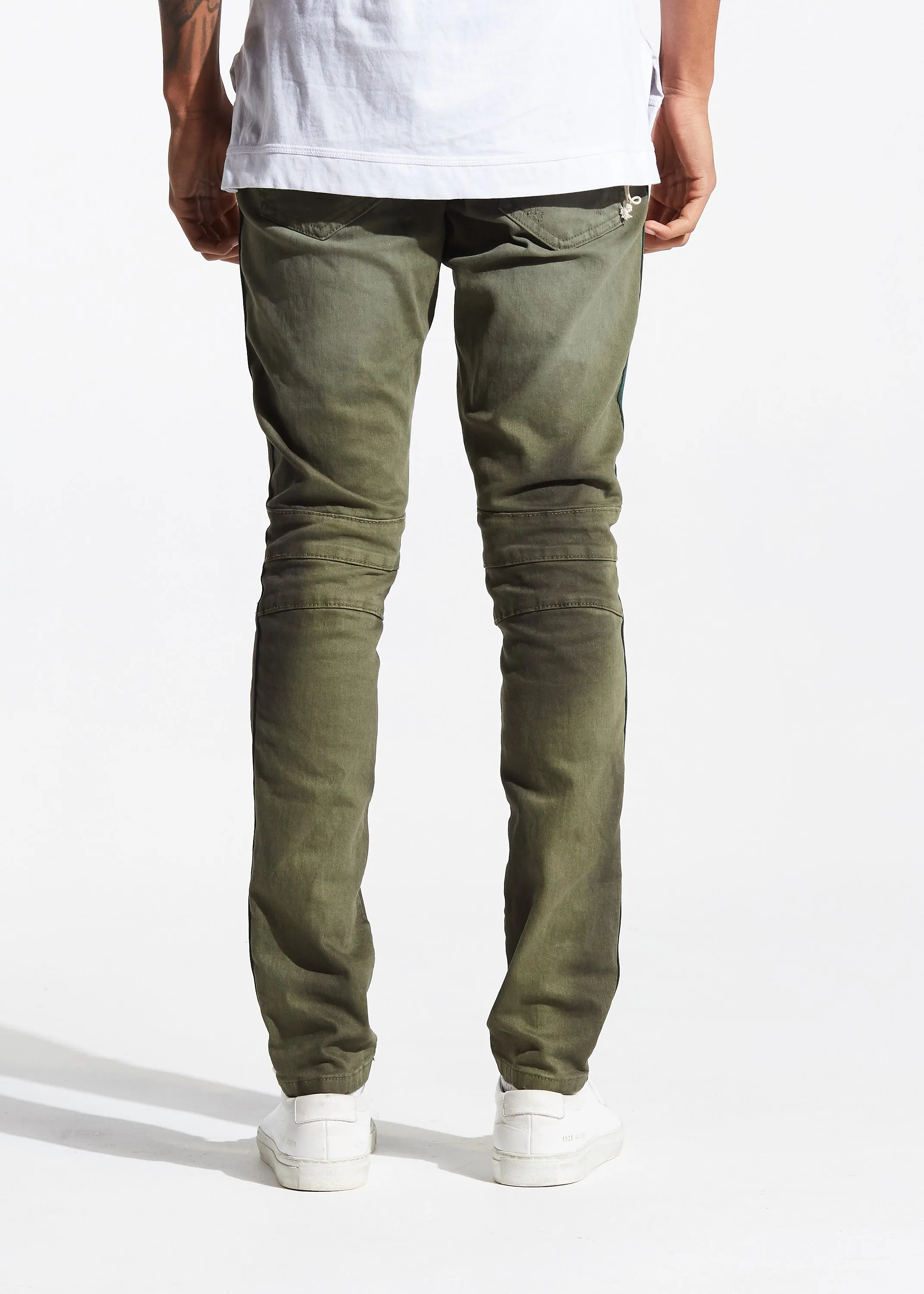 Tariq Biker Denim (Olive)