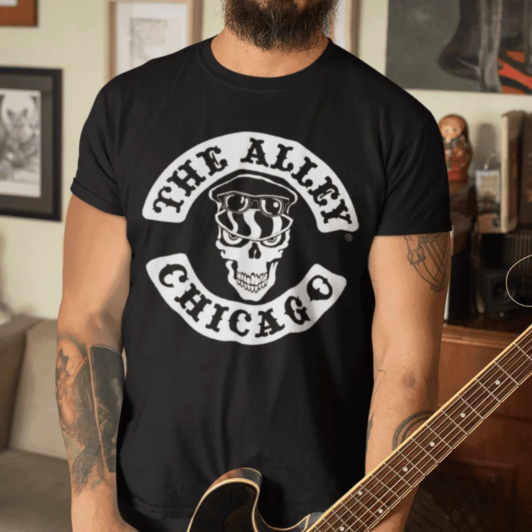 The Alley Biker Skull Tshirt