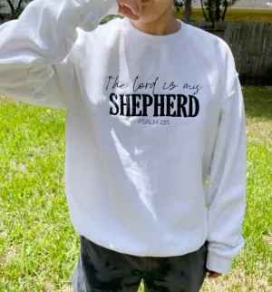 The Lord my shepherd Sweatshirt, bible vers Gift, Psalm 23 Shirt, Psalms23 Sweatshirt, Psalm embroidery