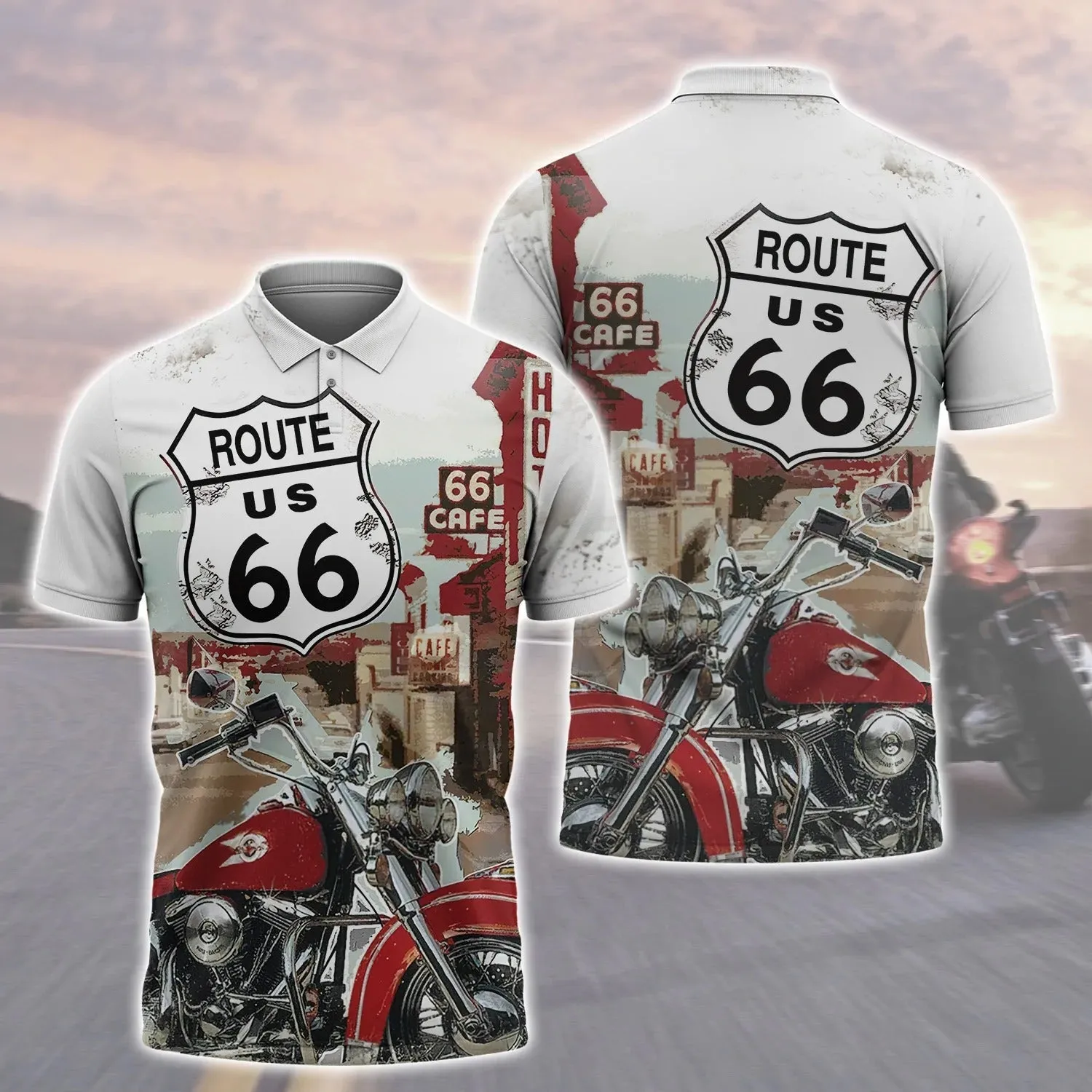 This Biker Conquers Route 66 Cafe 3D T Shirt, Biker Hoodie Bomber, Gift For Biker