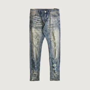 Tommy Skinny Denim (Destroyed Bleach)