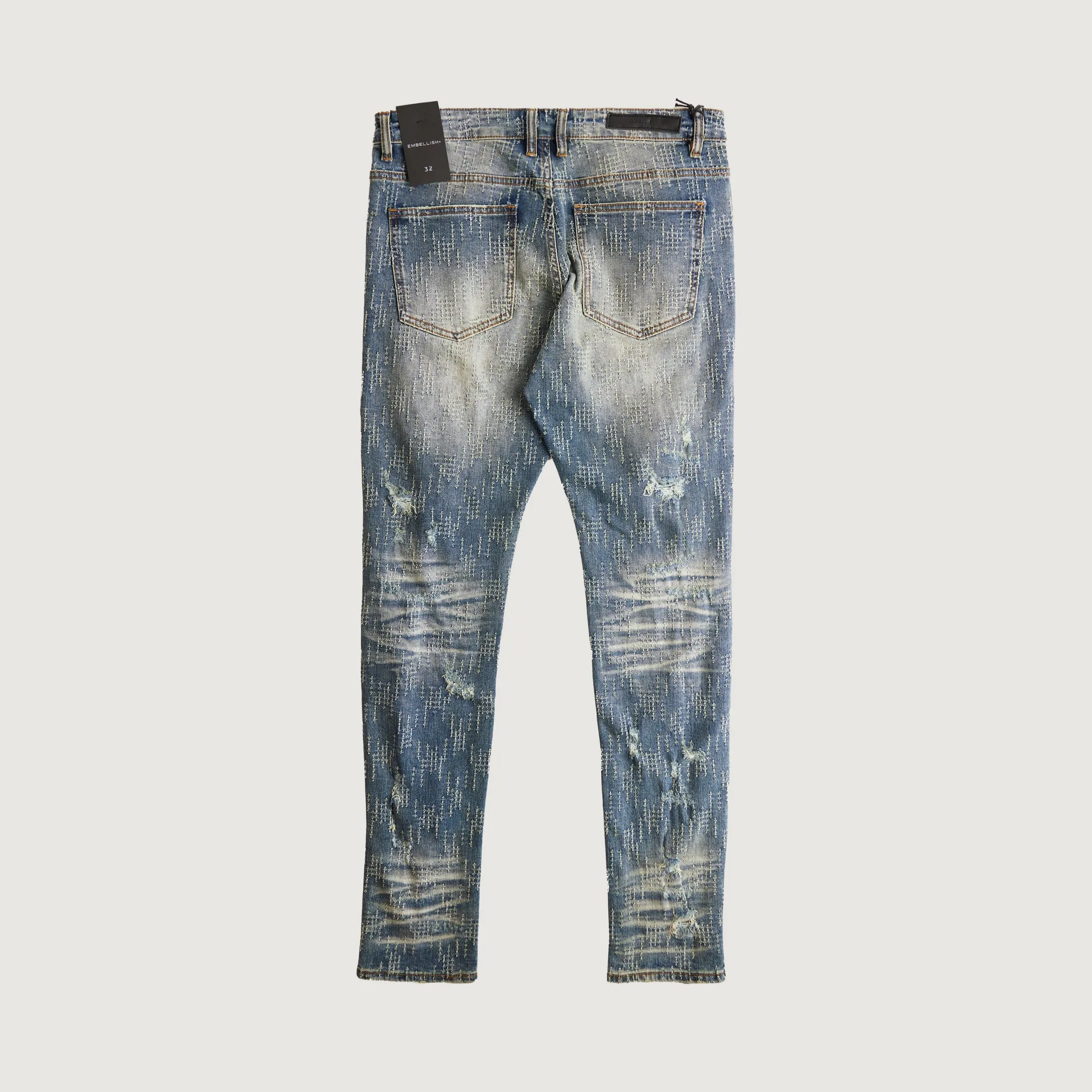 Tommy Skinny Denim (Destroyed Bleach)