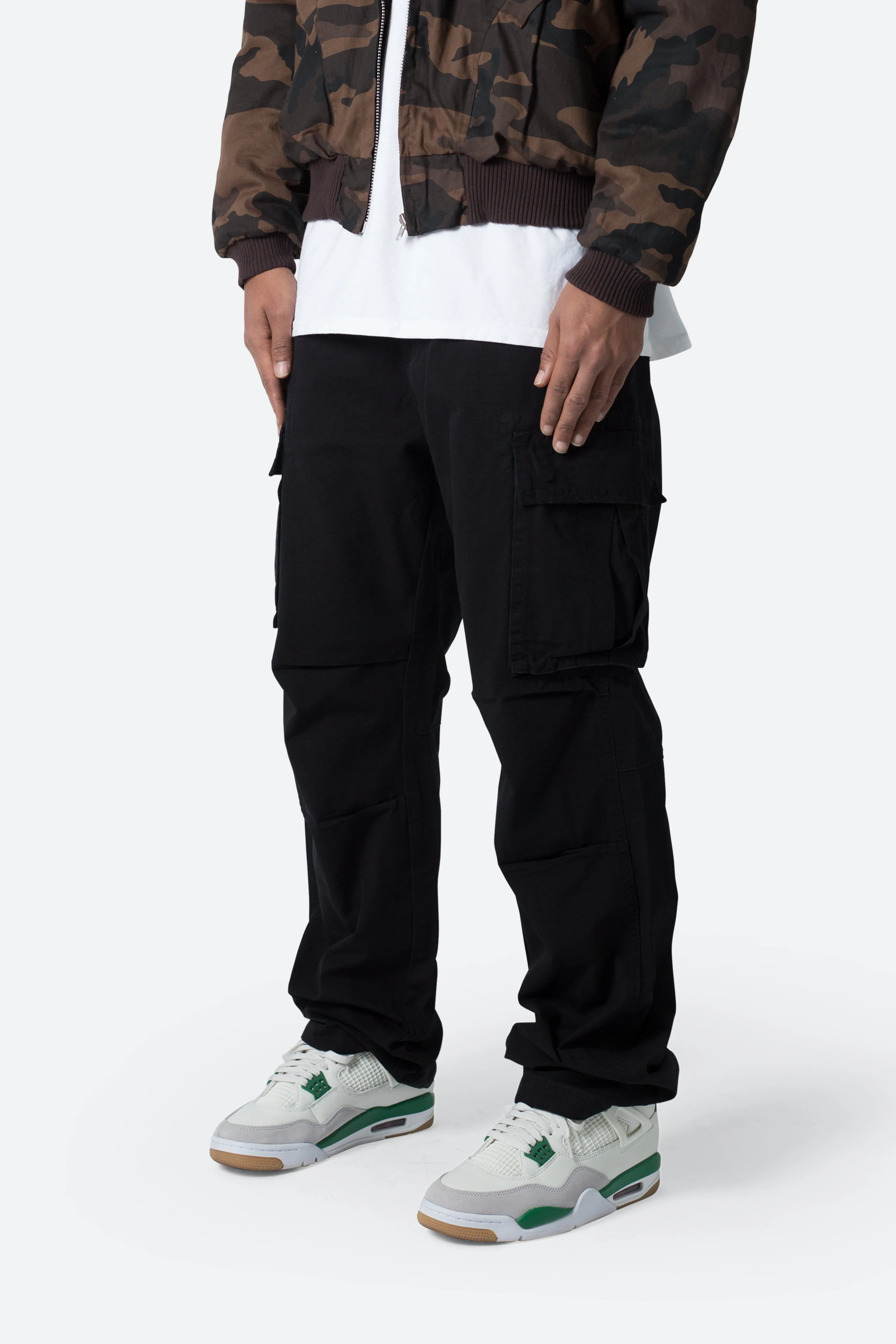 Ultra Baggy Vintage Cargo Pants - Black