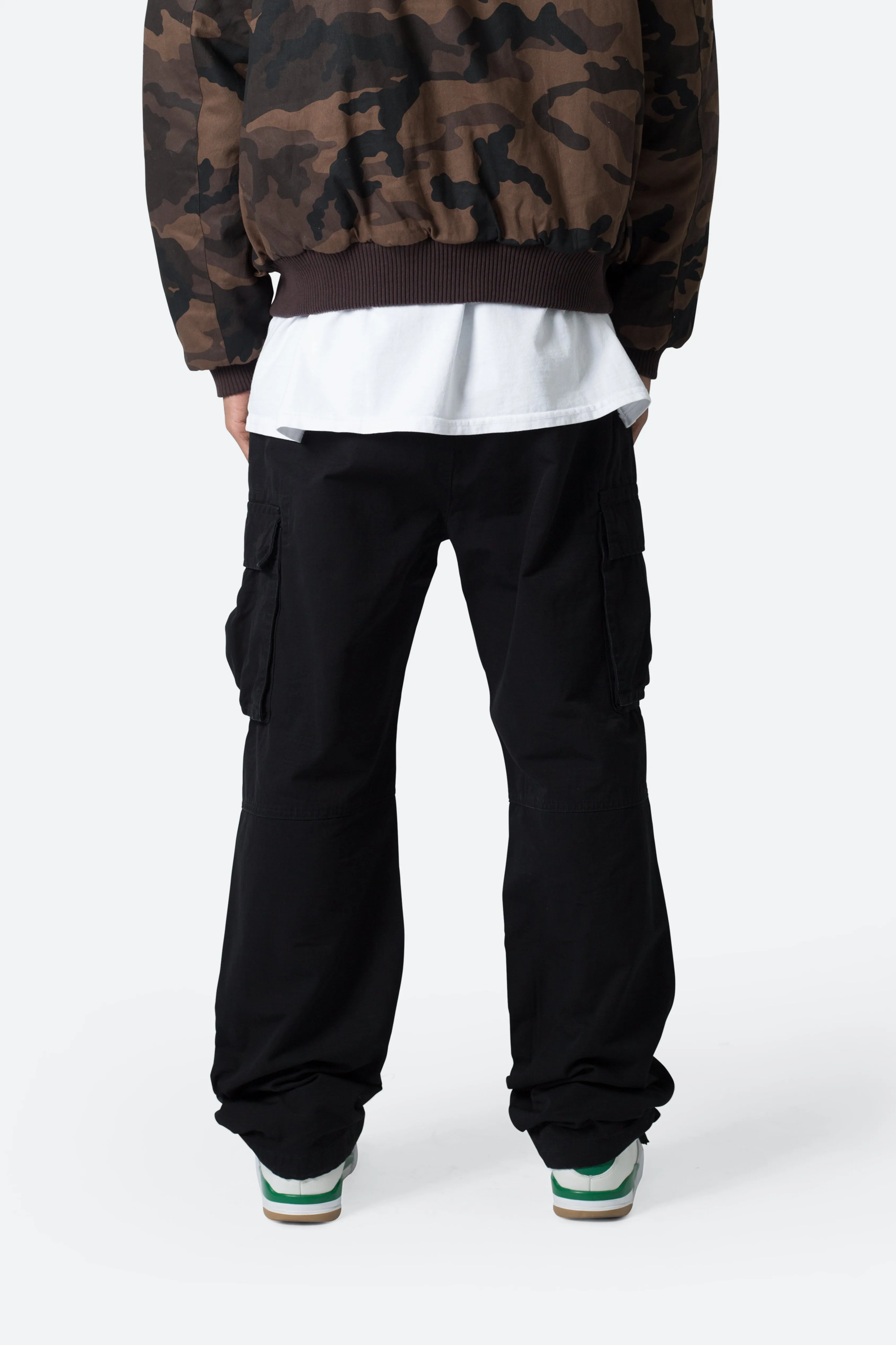 Ultra Baggy Vintage Cargo Pants - Black