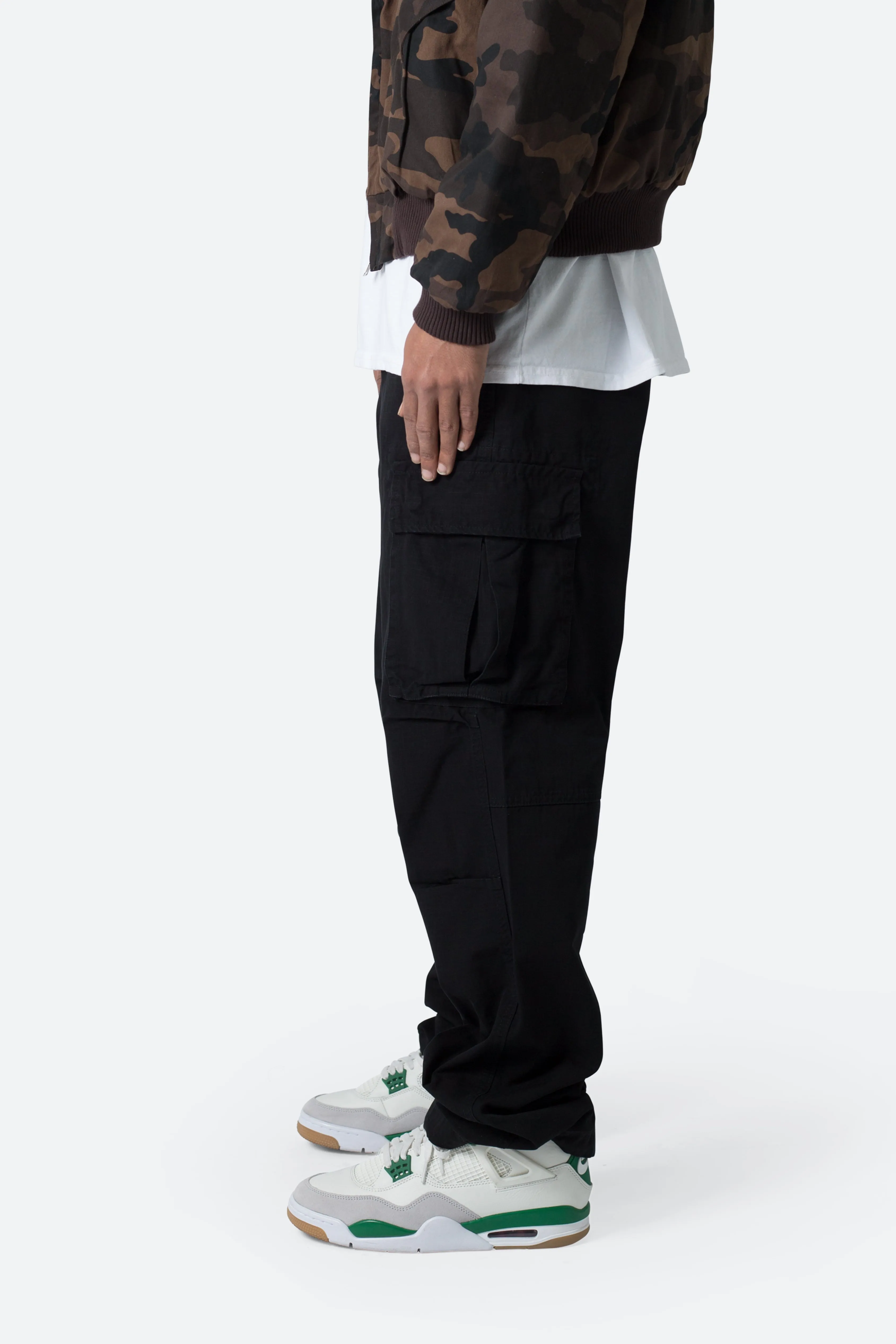 Ultra Baggy Vintage Cargo Pants - Black