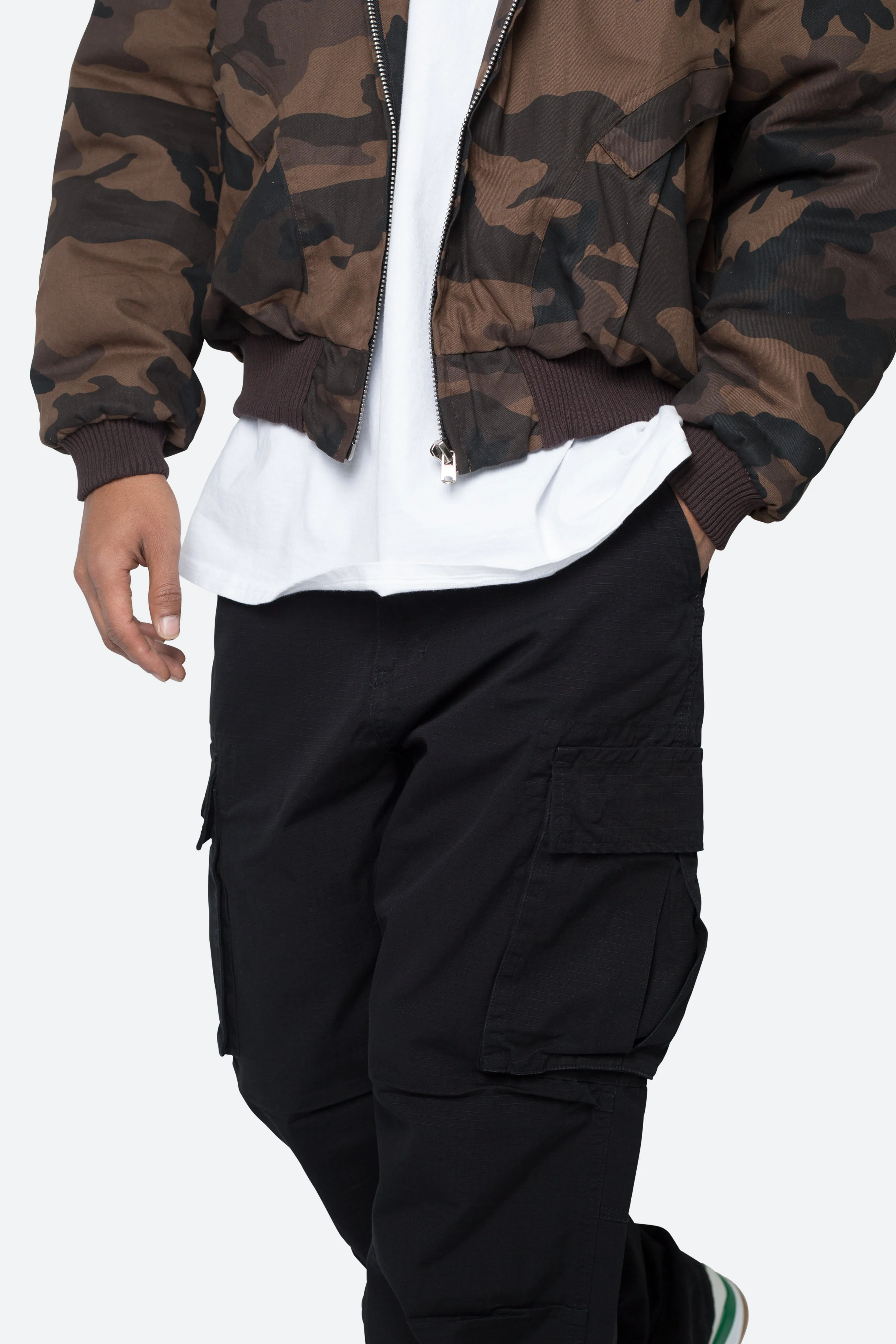 Ultra Baggy Vintage Cargo Pants - Black