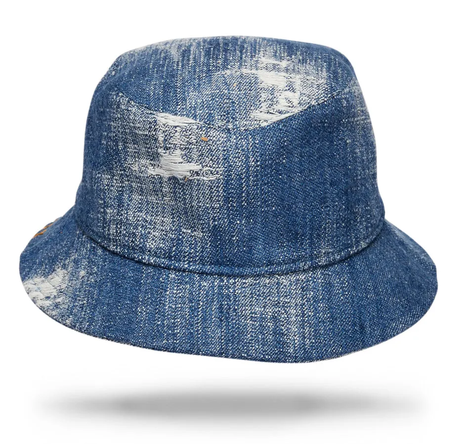 Upcycled Denim Bucket Hat