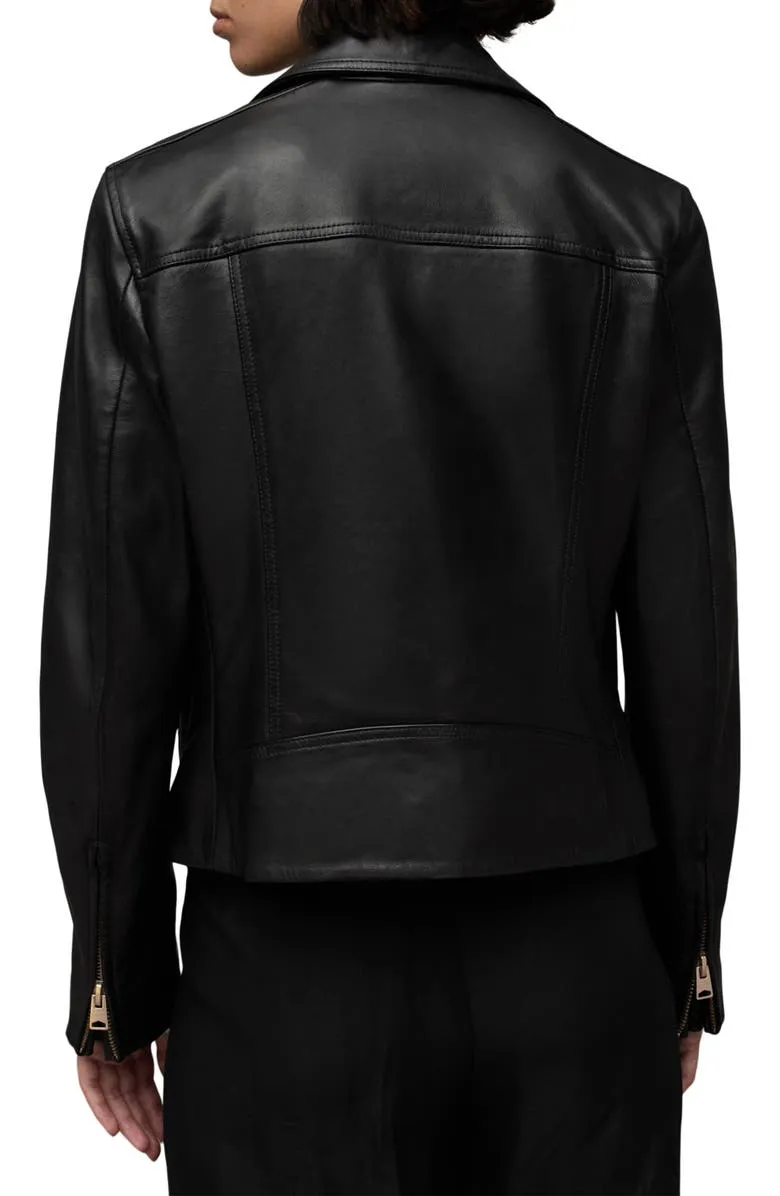 Vela Leather Biker Jacket