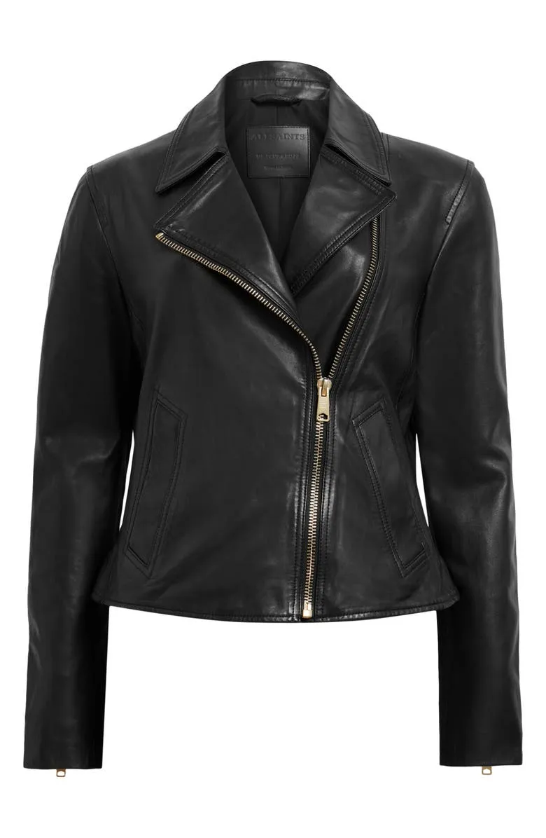 Vela Leather Biker Jacket