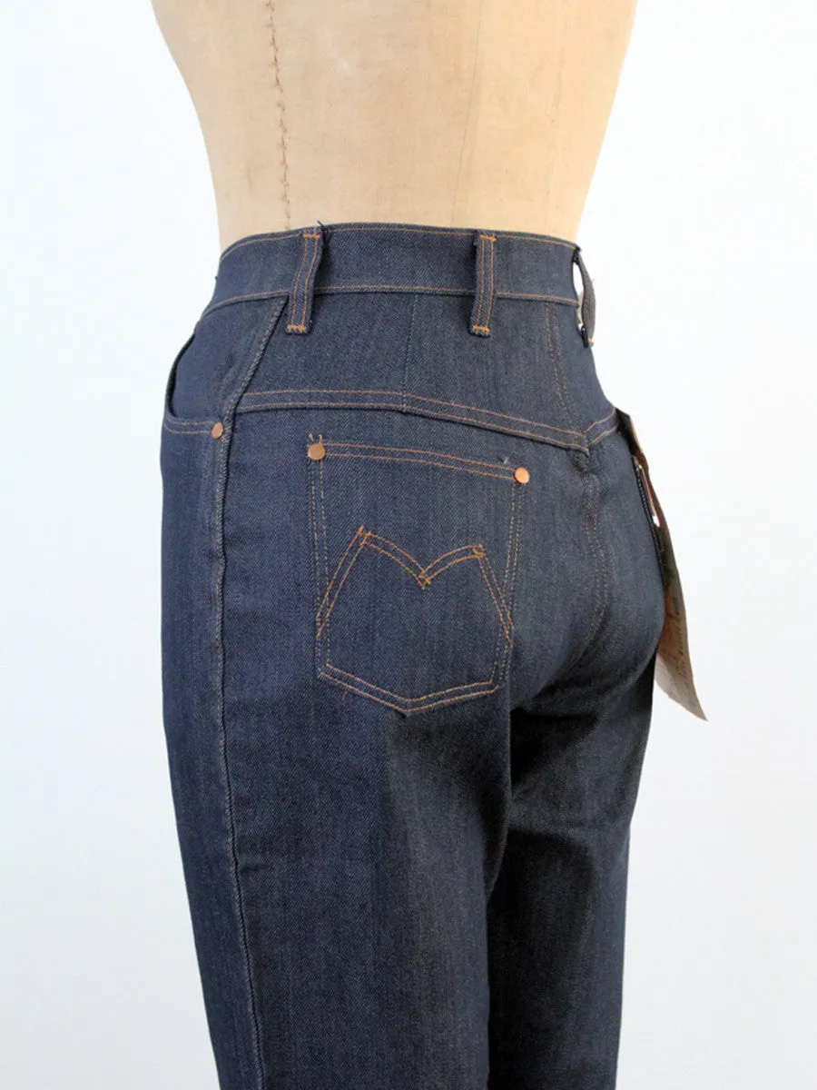 vintage 60s Maverick slim denim shorts, waist 27