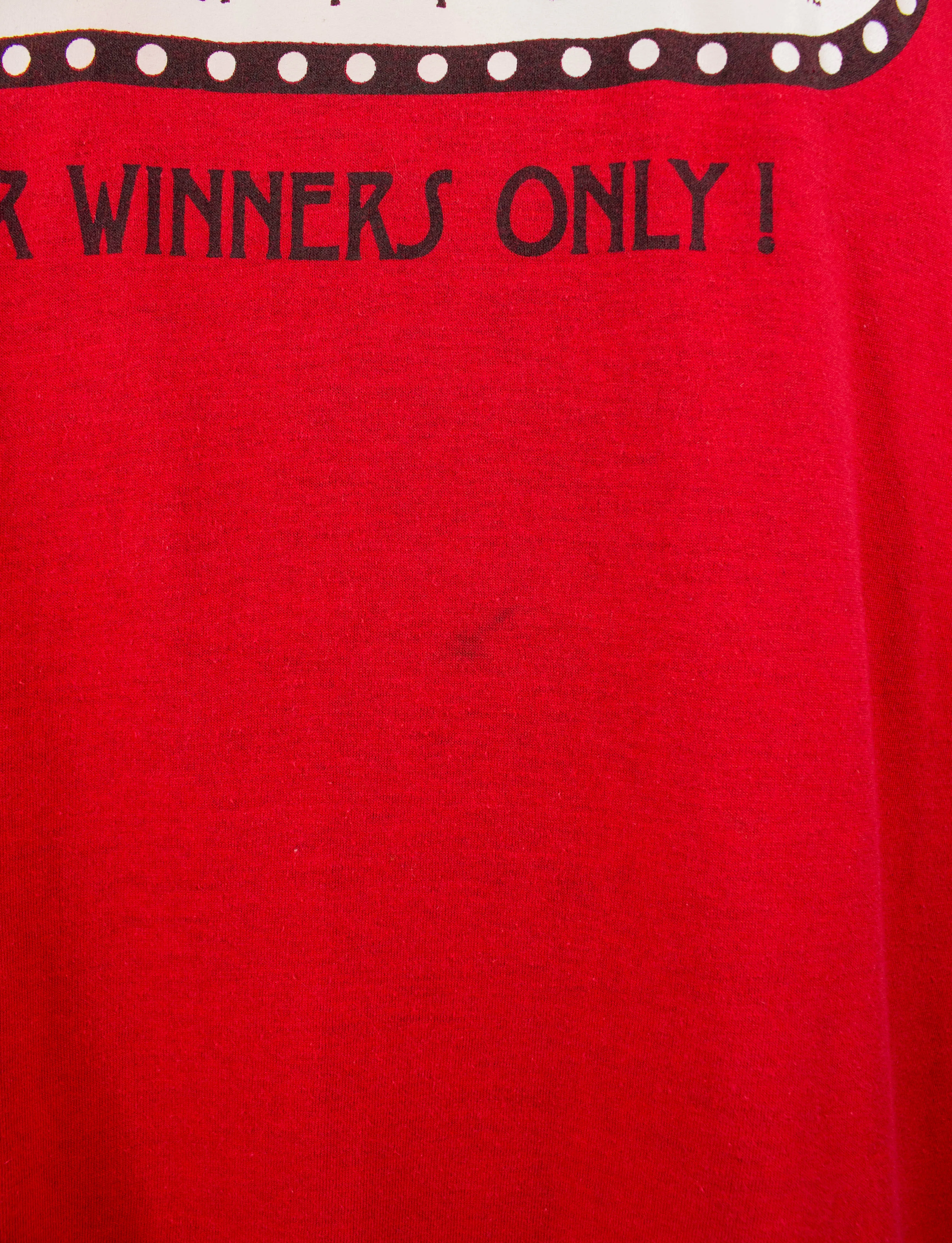 Vintage 80s Princess Casino Vacations For Winners Only Red Graphic T Shirt Unisex Large