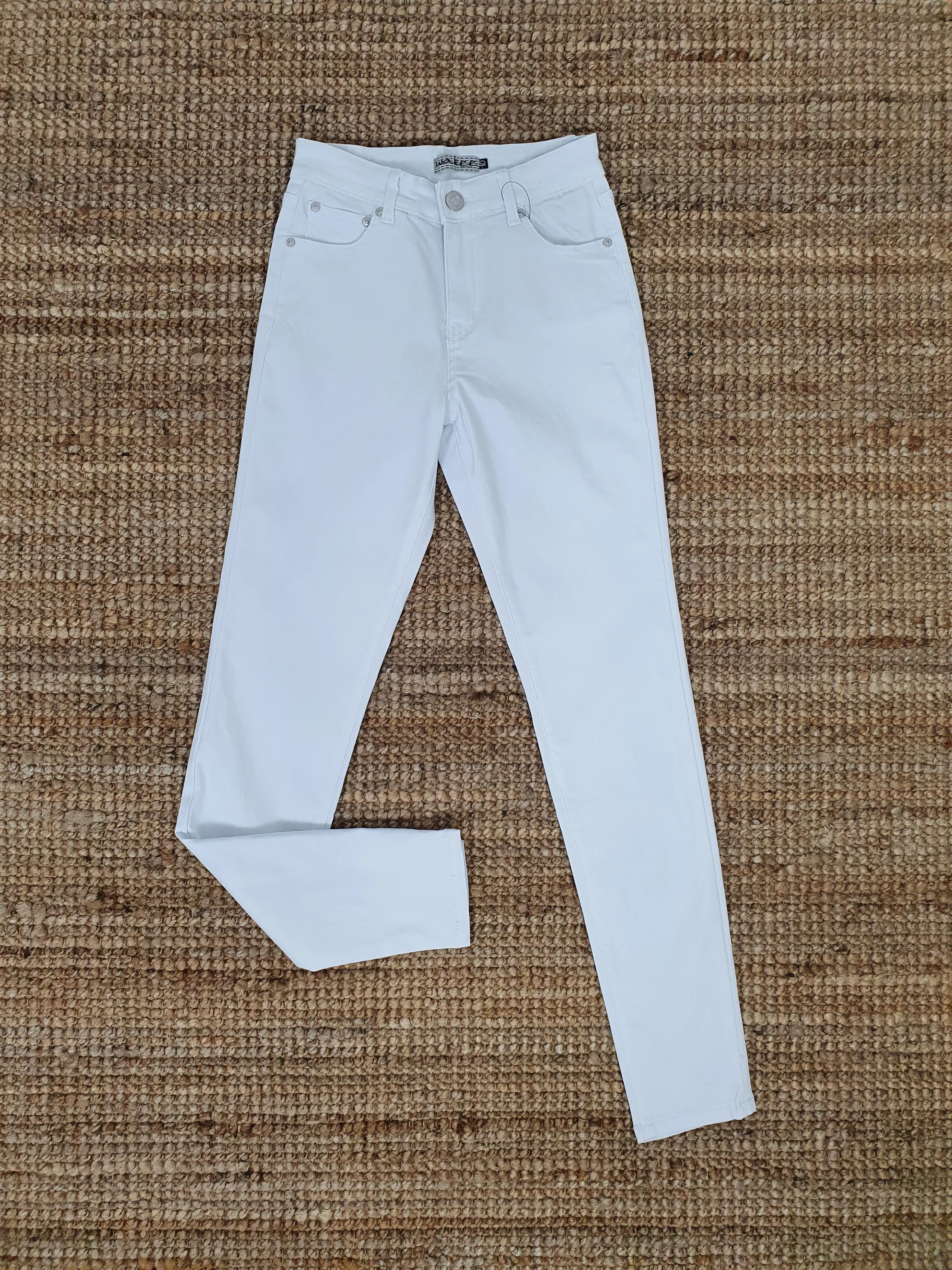 Wakee Stretch Jeans White