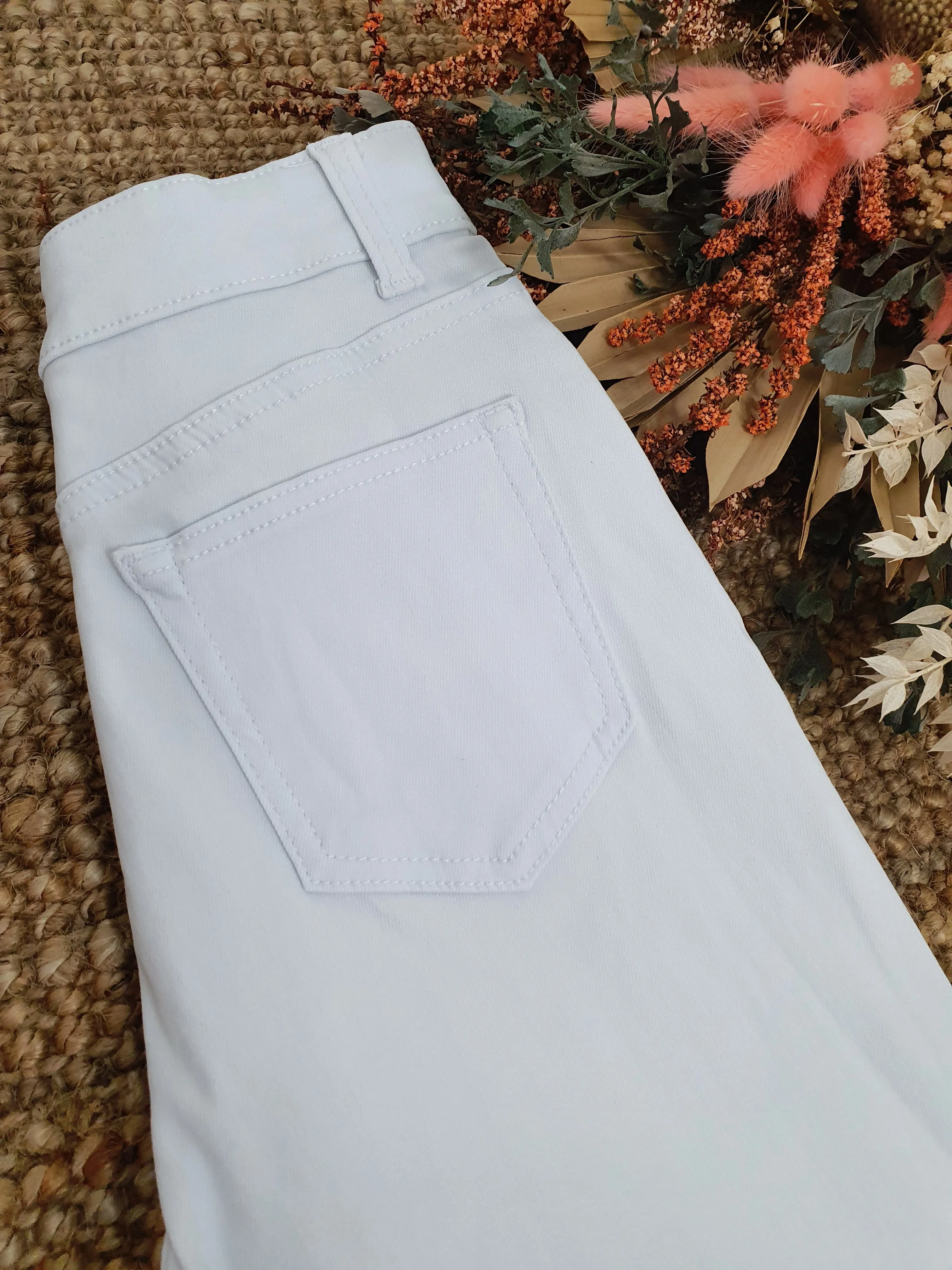 Wakee Stretch Jeans White