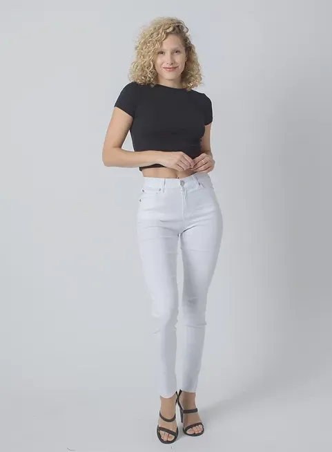 Wakee Stretch Jeans White