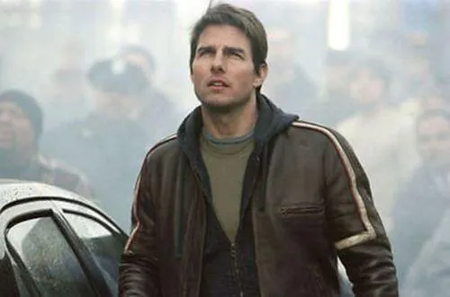 War Of The Worlds Tom Cruise Biker Real Leather Jacket